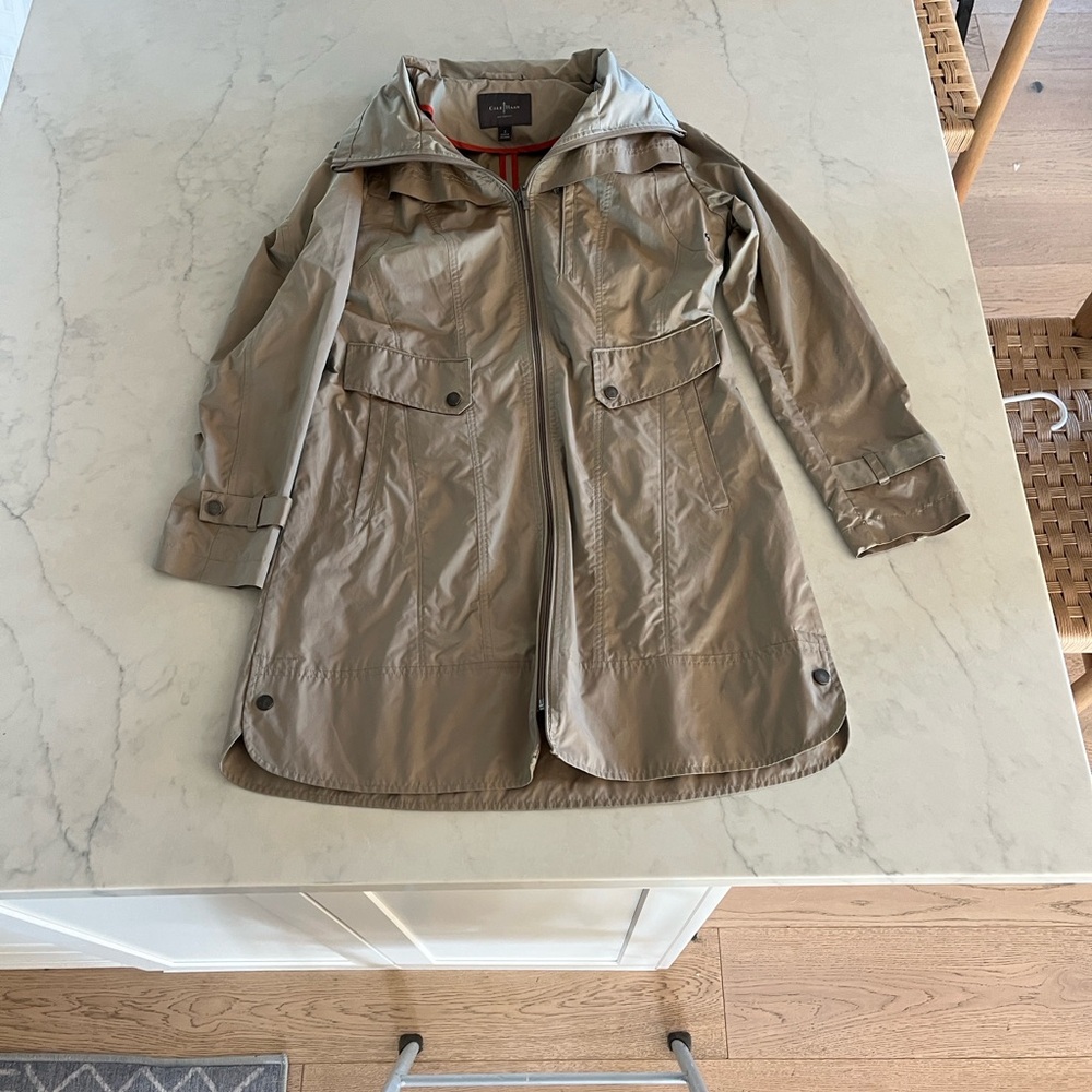 Cole Haan Tan Jacket with Red Lining
